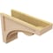 Ekena Millwork 6"W x 18"D x 12"H Classic Viola Rough Cedar Woodgrain TimberThane Corbel, Primed Tan CORUR06X18X12VIORCPR - alternate 4